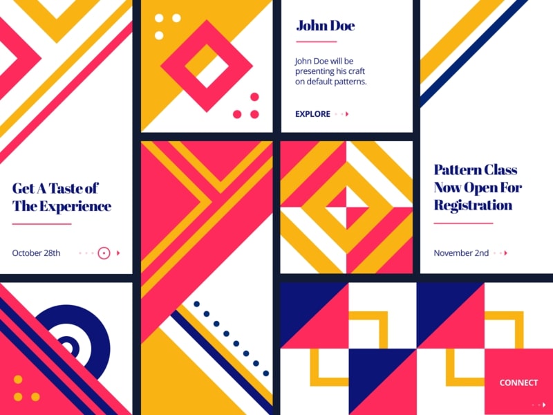 Patterns based Design Top Web Design Trends in 2020