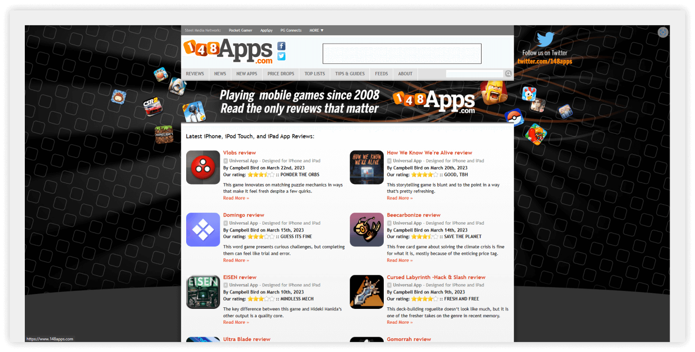 app review website