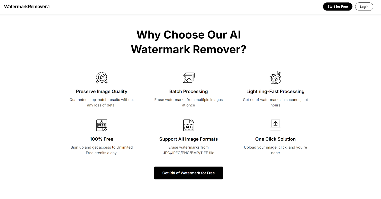 Benefit from Watermark Remover