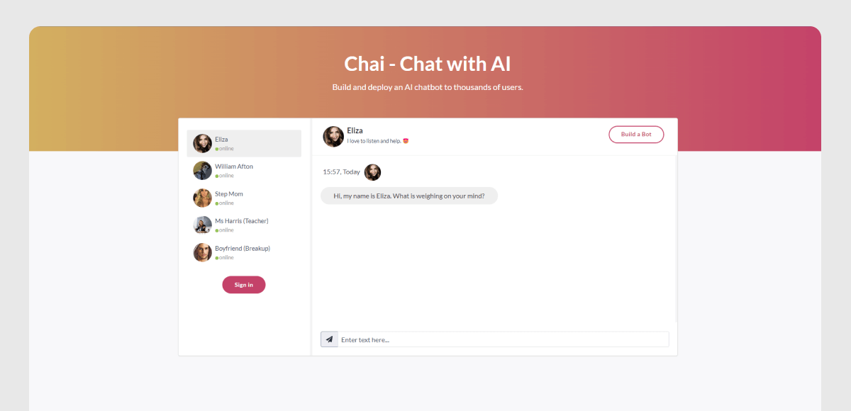 AI chatbot app